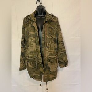 Express Olive and Brown Camo Jacket